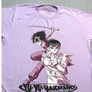 Yu Yu Hakusho Ghost Files Crunchyroll Anime Graphic T Shirt Menswear Lavender L